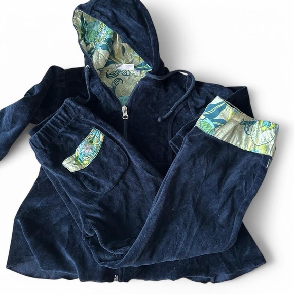 Boutique Addie & Ella Velvet Navy Set - Size 5, Cozy & Chic ✨ - Picture 1 of 8